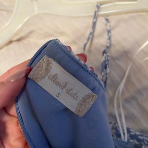 Altard state white and blue dress, size small, perfect condition